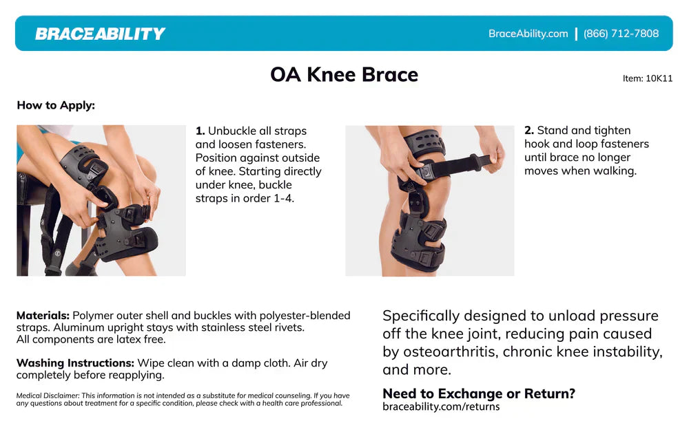 Skanto | Kniebandage zur Arthrose-Linderung | Mediale und laterale OA-Unterstützung bei Arthrose-Beinschmerzen