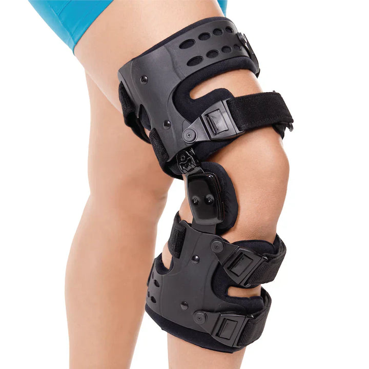 Skanto | Kniebandage bei reduzierter Arthrose | Mediale und laterale Unterstützung zur Linderung von Knochen-auf-Knochen-Arthrose, verstellbare Größe für erhöhten Komfort