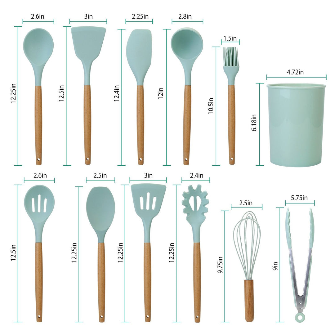 Skanto | 11-teiliges Silikon-Küchenutensilien-Set