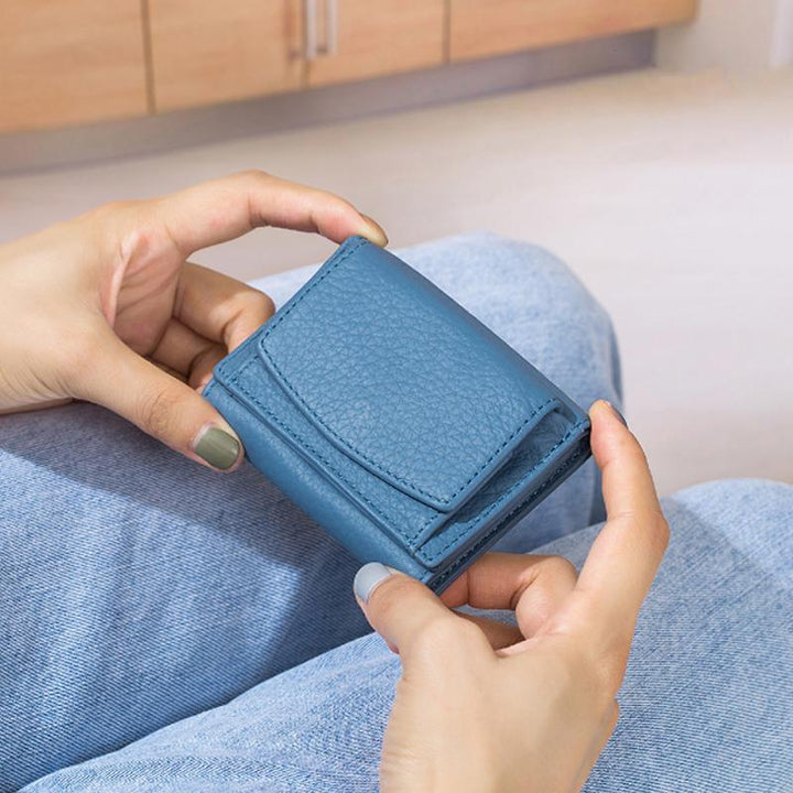 Handgefertigte RFID-Brieftasche aus weichem Leder