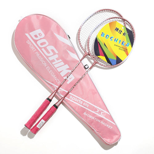 Badmintonschläger für Anfänger Kinder, Eisenlegierungs-Set A