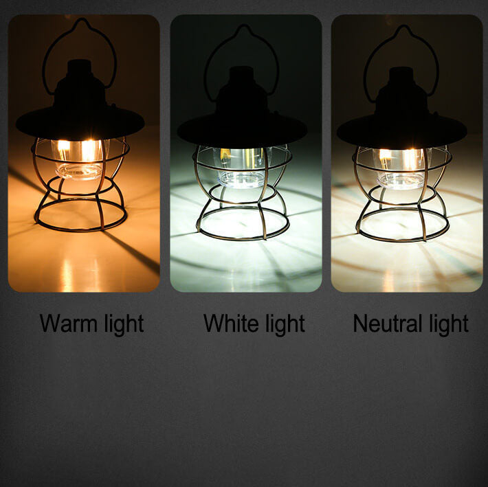 Skanto | Vintage Outdoor Camping Laterne Wiederaufladbare Tragbare Campinglampe