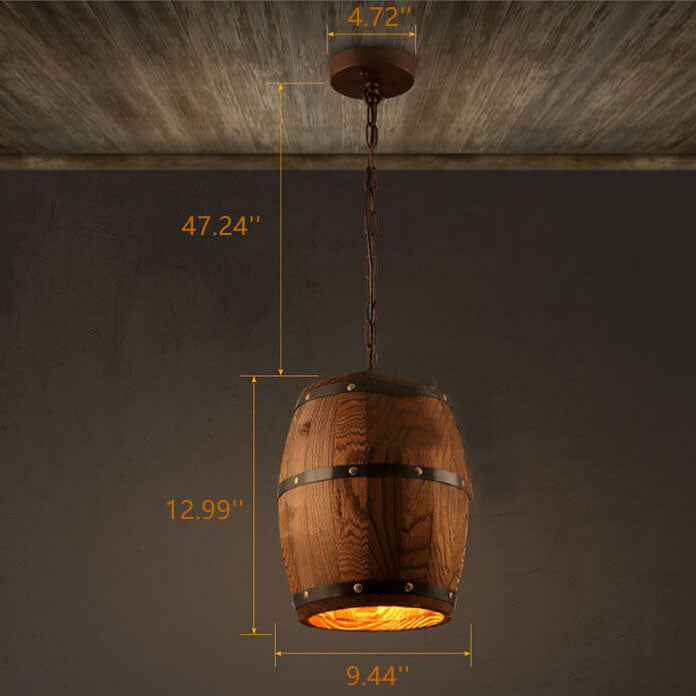 Skanto | BarrelGlow Vintage Pendelleuchte | Trevinfat Design | 1-flammig | Rustikale Beleuchtung