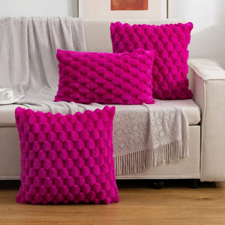 Skanto | VelvetSoft Kissenbezug – Ultraweicher Plüschbezug für Sofa oder Bett