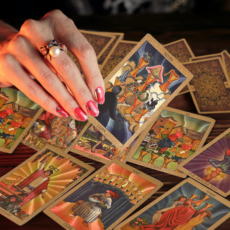 Entdecken Sie die mystische Welt des Tarot Goldfolien-Tarots