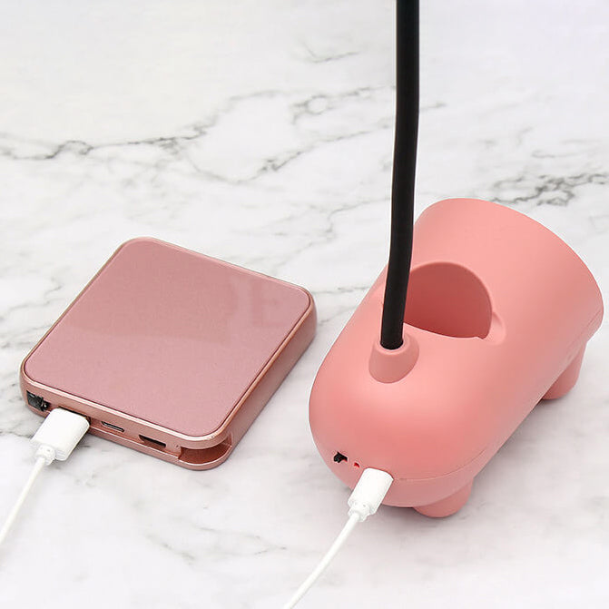 Skanto | BunnyGlow Kreative LED-Touch-Lampe mit Stifthalter | USB-Ladefunktion | Schreibtischlampe | Kinderzimmer-Deko