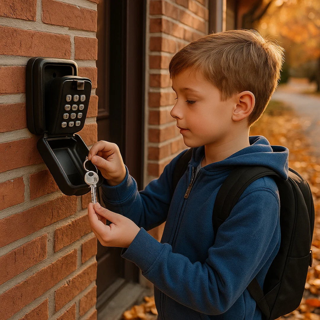 KeyGuard Outdoor-Safe – Wasserdichter Wand-Schlüsselkasten | Skanto