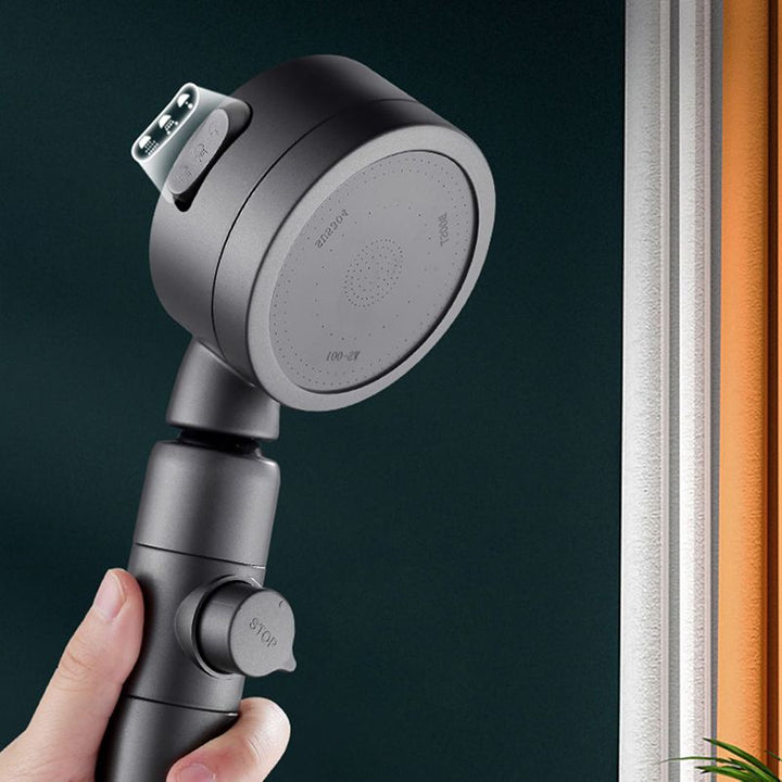 Skanto | Duschkopf aus Kunststoff, moderner Handbrausekopf mit einstellbarem Wasserfluss