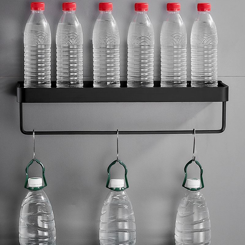 Mattschwarzes modernes Badezimmer-Set 1/2 – Edelstahl-Badezimmerregal