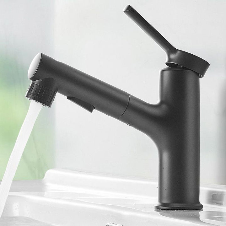 Skanto | Modernes Design Badezimmerarmatur Einhebelmischer mit Wasserschlauch