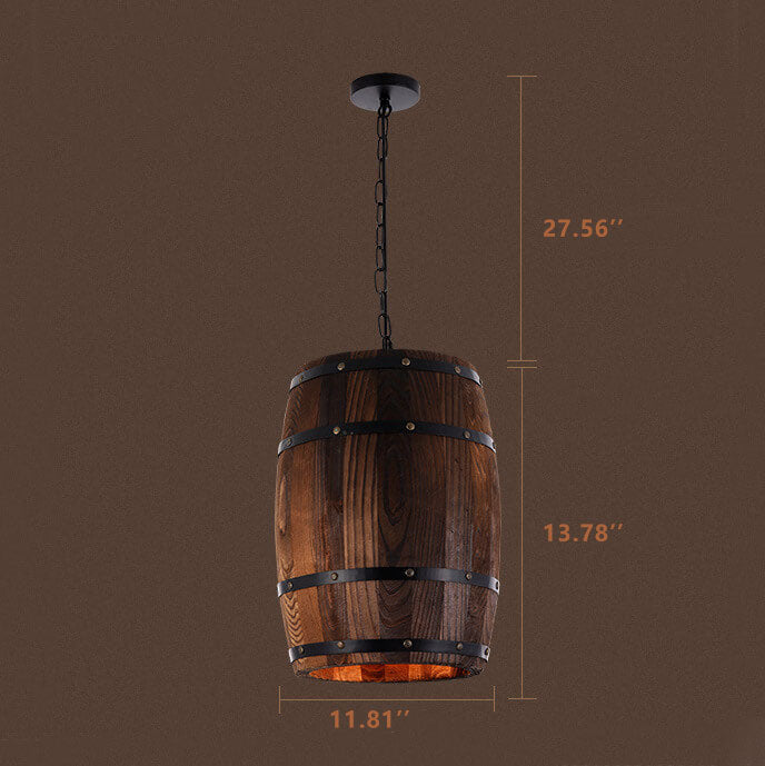 Skanto | BarrelGlow Vintage Pendelleuchte | Trevinfat Design | 1-flammig | Rustikale Beleuchtung