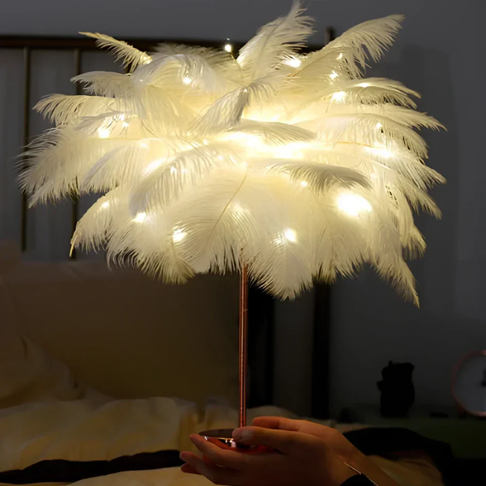 Skanto | LumaPalm Feder-Palmenlampe