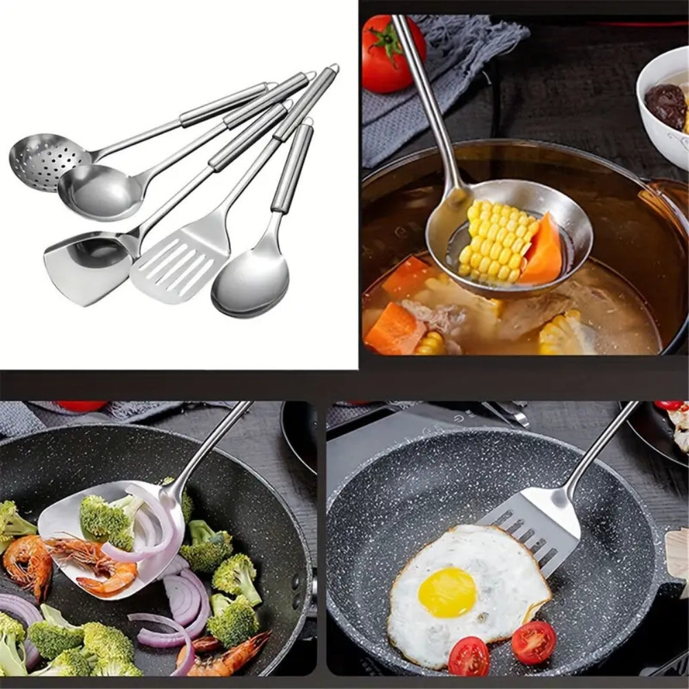 Skanto | Premium Edelstahl-Küchenutensilien | 5-teiliges Set