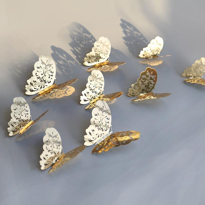 Skanto | ButterflyGlow 3D Schmetterlingsdekoration | Wanddeko | Frühling & Sommer | Klassisch & Modern