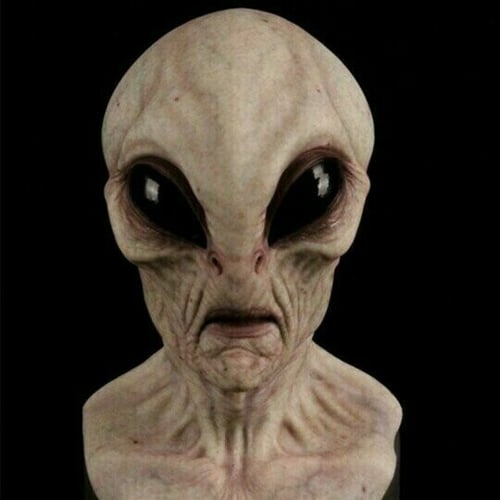 Skanto | Realistische Alien-Maske – Latex- und Silikon-Halloween-Maske für Cosplay und Partys