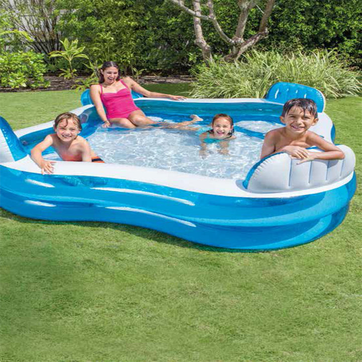Damen aufblasbarer Lounge-Pool mit integrierten Liegebereichen Skanto