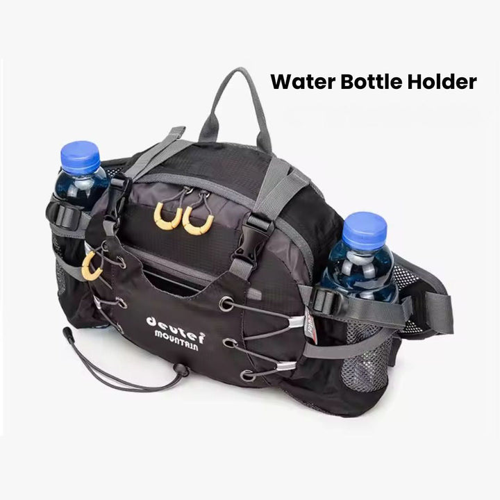 Skanto | Wasserdichte Wander-Bauchtasche – 5L Hüfttasche mit Reißverschlusstaschen für Spaziergänge & Outdoor-Abenteuer