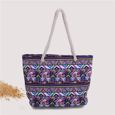 Moderne Strandtasche aus robustem Baumwollstoff Skanto