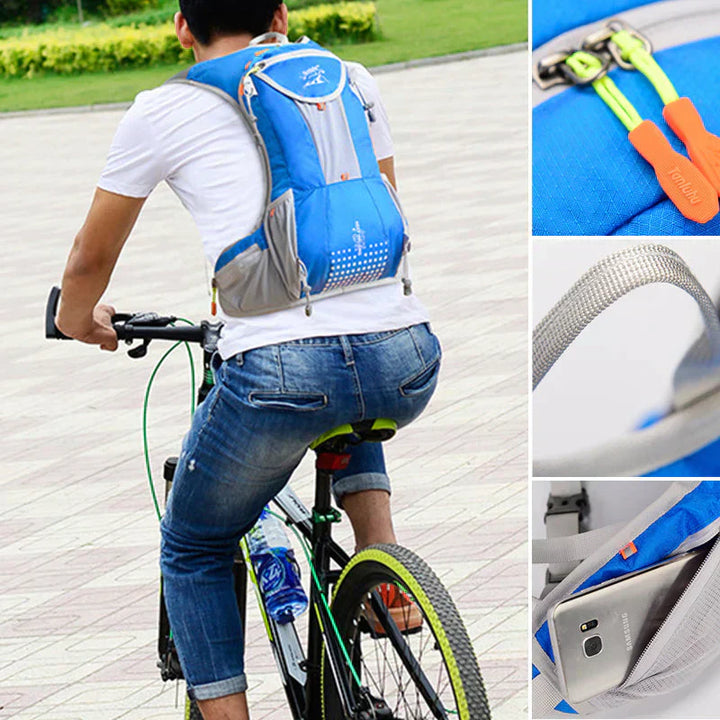 Skanto AquaPack – Stilvoller wasserdichter Rucksack mit Trinkblase