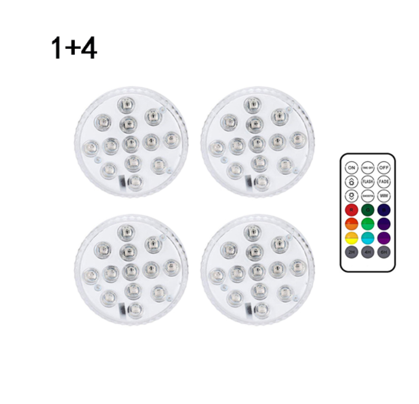 Skanto | Unterwasser-LED-Leuchte mit Fernbedienung – RGB-Mehrfarben-Poolbeleuchtung für Bäder und Teiche