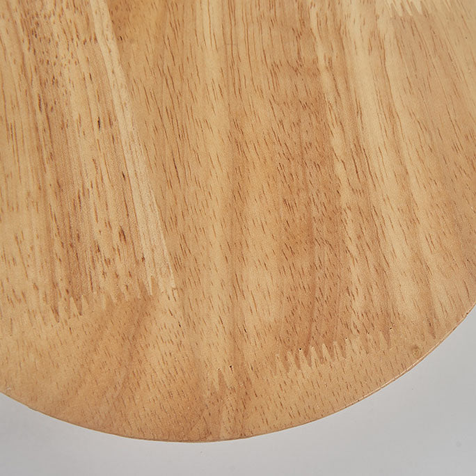 Skanto | Moderne minimalistische runde, unregelmäßige ovale LED-Wandleuchte aus Holz für das Wohnzimmer