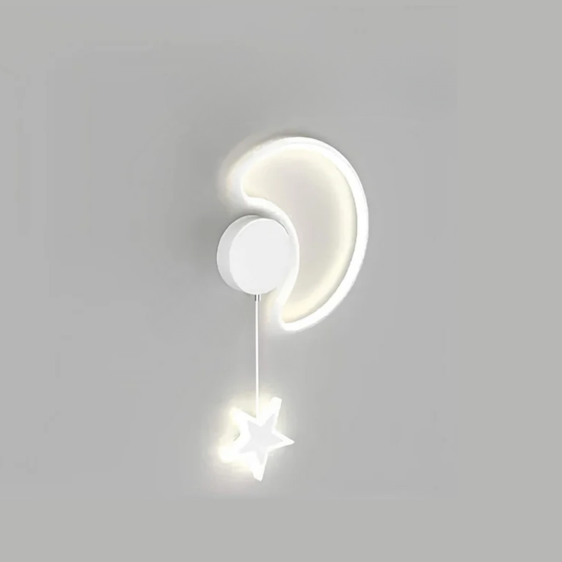 Skanto | DreamLight | Magische Wandlampe mit Wolken, Sternen und Mond