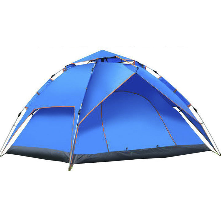 Campingzelt mit erweiterbarem Innenraum und wetterfestem Material Skanto