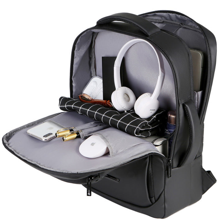 Laptop-Rucksack mit schlankem, wasserdichtem Design und mehreren Innenfächern Skanto