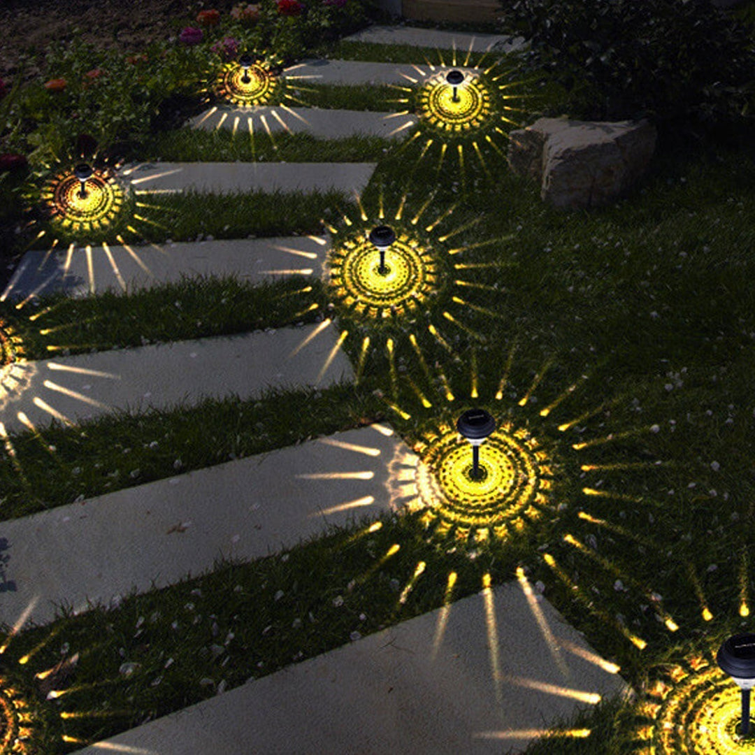 Skanto | Solar Wasserdichte kreisförmige divergierende Leuchte Sky Design LED Outdoor Garten Dekoleuchte
