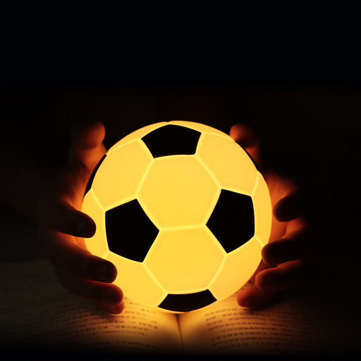 Skanto | Kreatives Fußball-Silikon-LED-Nachtlicht USB-Lade-Tischlampe