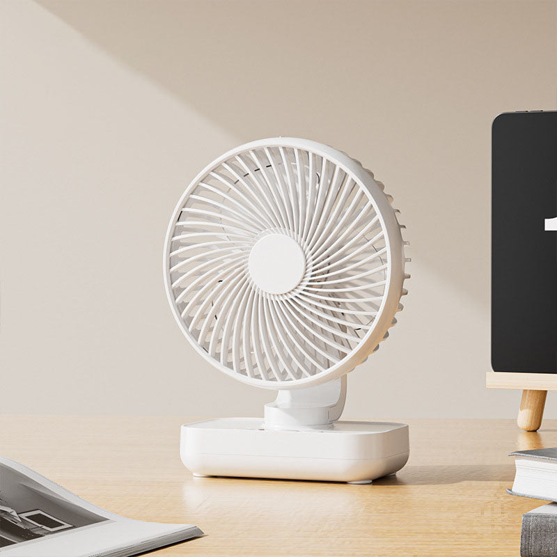 Tragbarer, wiederaufladbarer USB-Schreibtischventilator mit 4 Geschwindigkeiten | Skanto