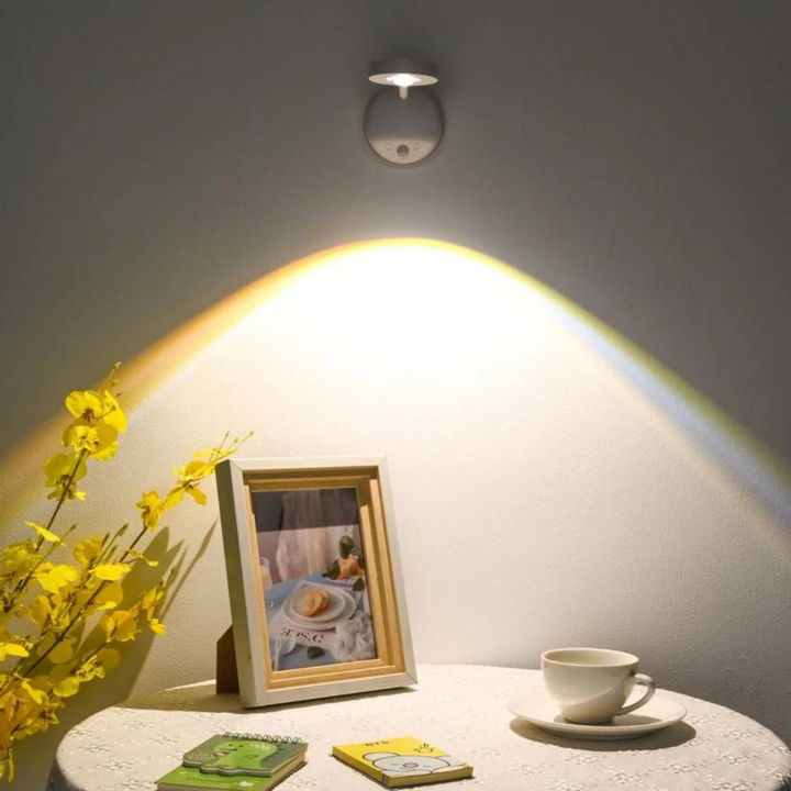 Skanto | Spark360 – Kabelloser LED-Strahler mit Bewegungssensor und 360° verstellbarer Halterung