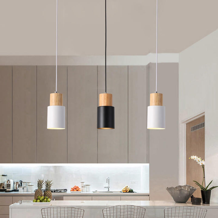 Skanto | SinglePend - Nordische Macaron Zylinder Aluminium 1-Flammen LED Pendelleuchte