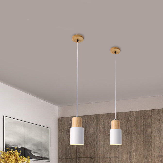 Skanto | SinglePend - Nordische Macaron Zylinder Aluminium 1-Flammen LED Pendelleuchte