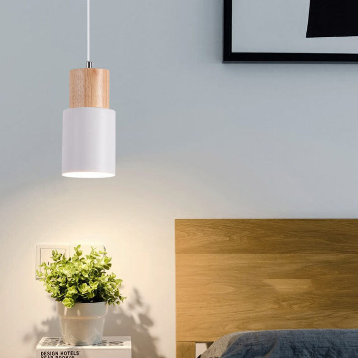 Skanto | SinglePend - Nordische Macaron Zylinder Aluminium 1-Flammen LED Pendelleuchte