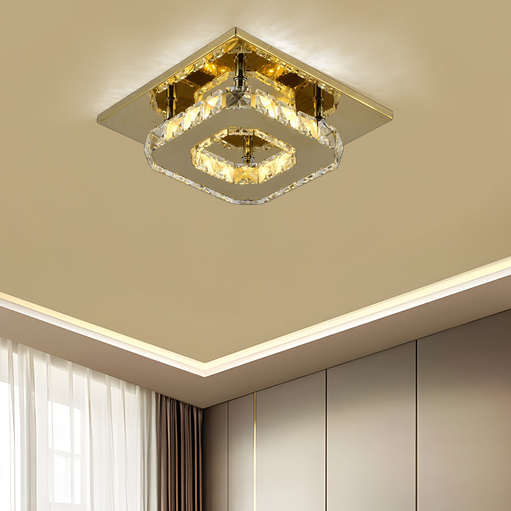 Skanto | Moderne Kristall-LED-Deckenleuchte für die Deckenmontage