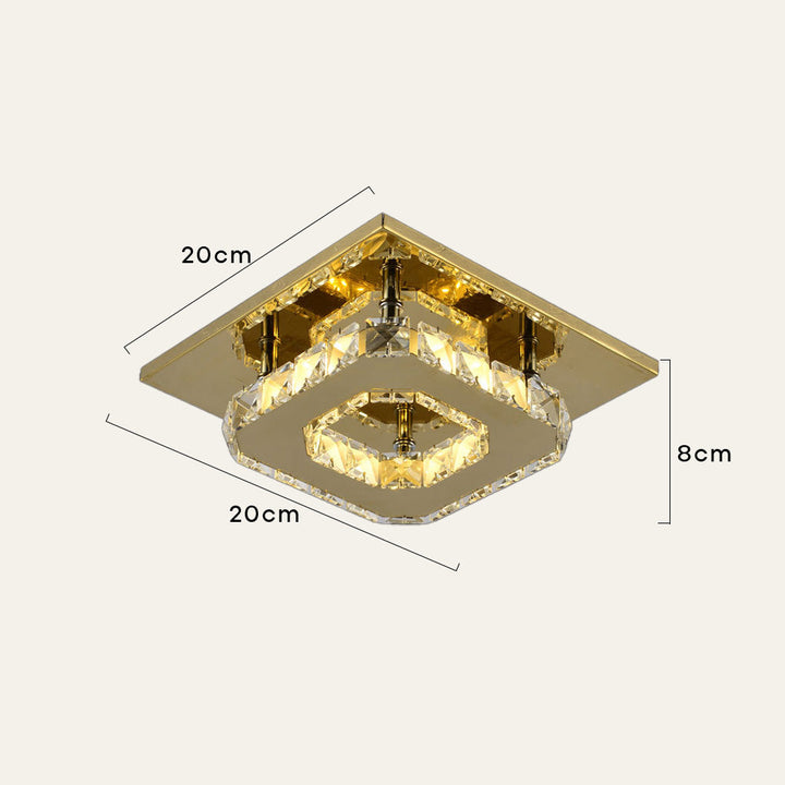 Skanto | Moderne Kristall-LED-Deckenleuchte für die Deckenmontage