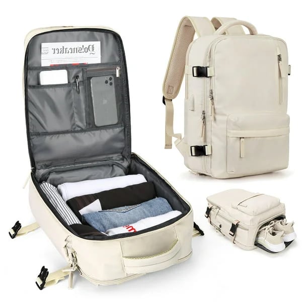 Skanto | Großer Damen-Reiserucksack – Wasserdichter Wanderrucksack | Diebstahlschutz