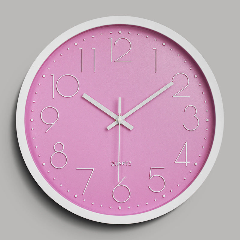 Skanto | Einfaches Design 3D Stille Klassenzimmer Wanduhr 30 cm