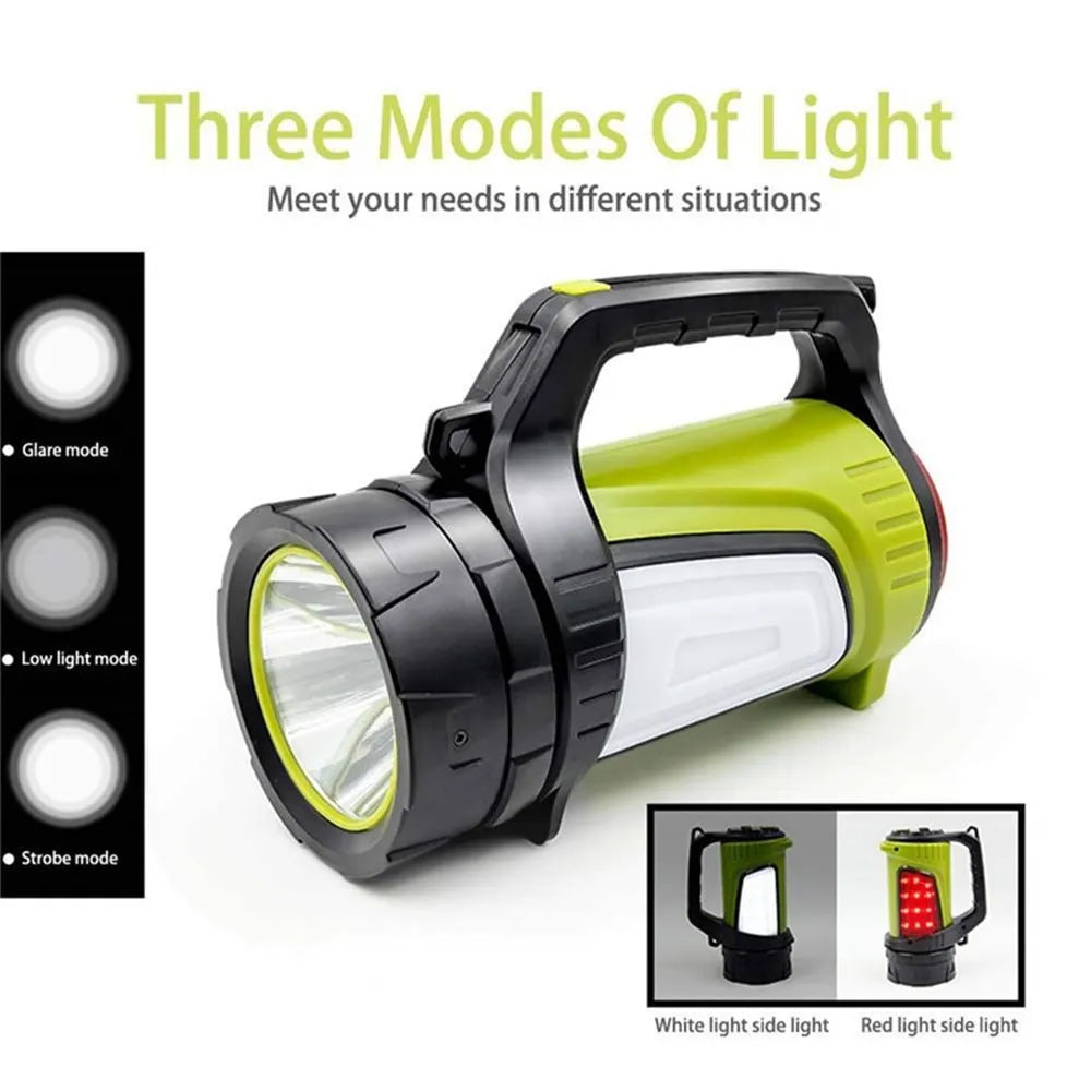 Skanto | LED-Doppelseiten-Taschenlampe – Wasserdichte Arbeitsleuchte für Outdoor und Notfälle