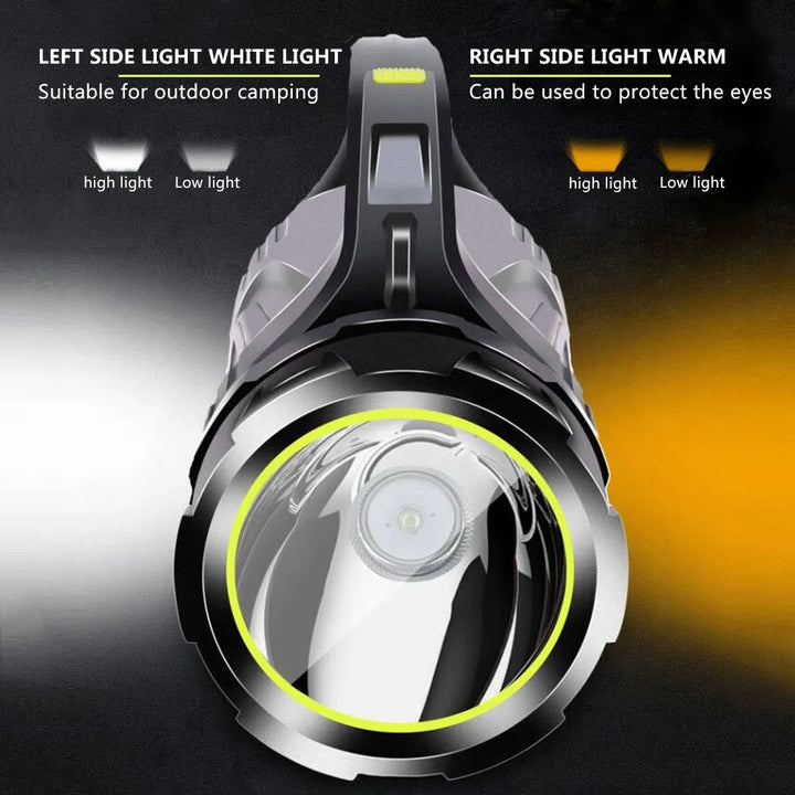 Skanto | LED-Doppelseiten-Taschenlampe – Wasserdichte Arbeitsleuchte für Outdoor und Notfälle