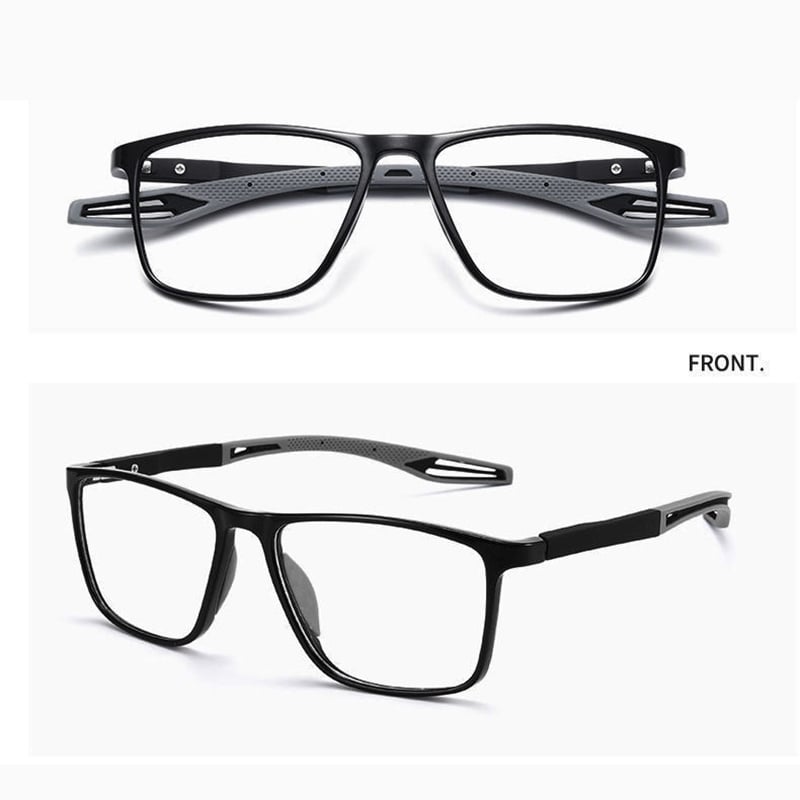 Skanto | Ultraleichte Multifokal-Lesebrille für Damen und Herren – Hochwertiges Polycarbonat – Für Nah und Fern – Wanduhr
