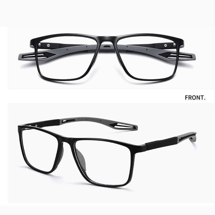 Skanto | Ultraleichte Multifokal-Lesebrille für Damen und Herren – Hochwertiges Polycarbonat – Für Nah und Fern – Wanduhr