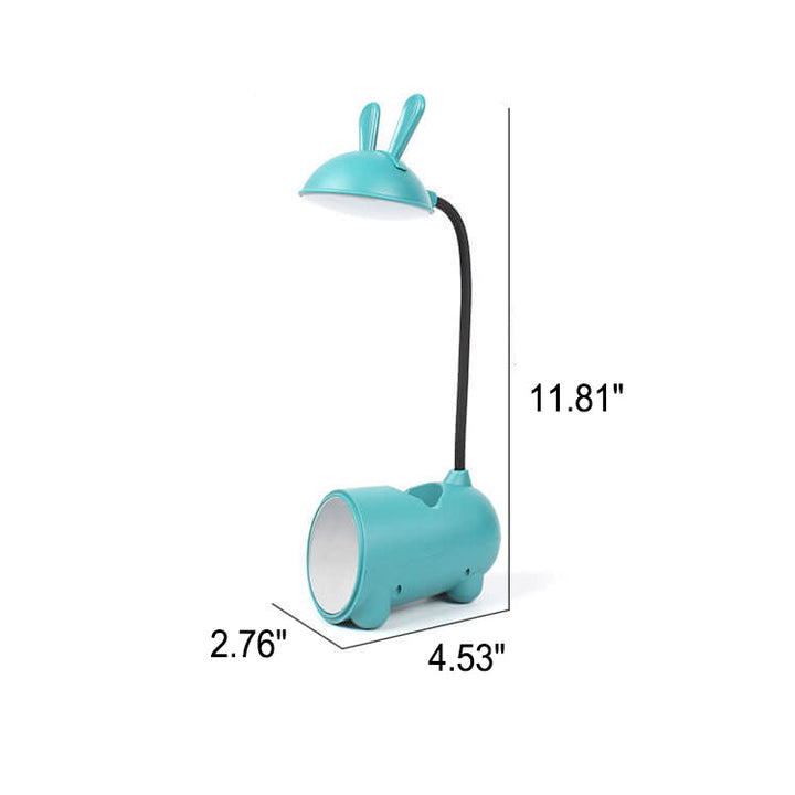Skanto | BunnyGlow Kreative LED-Touch-Lampe mit Stifthalter | USB-Ladefunktion | Schreibtischlampe | Kinderzimmer-Deko