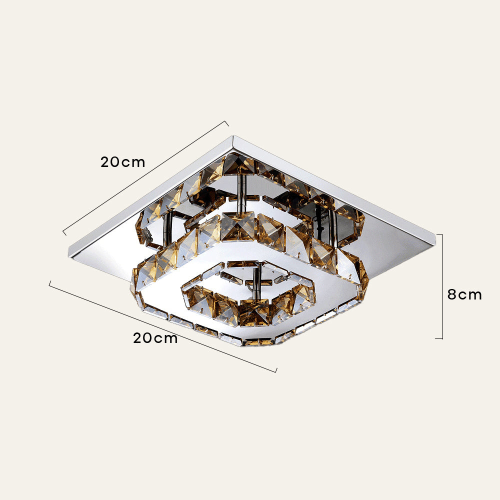 Skanto | Moderne Kristall-LED-Deckenleuchte für die Deckenmontage