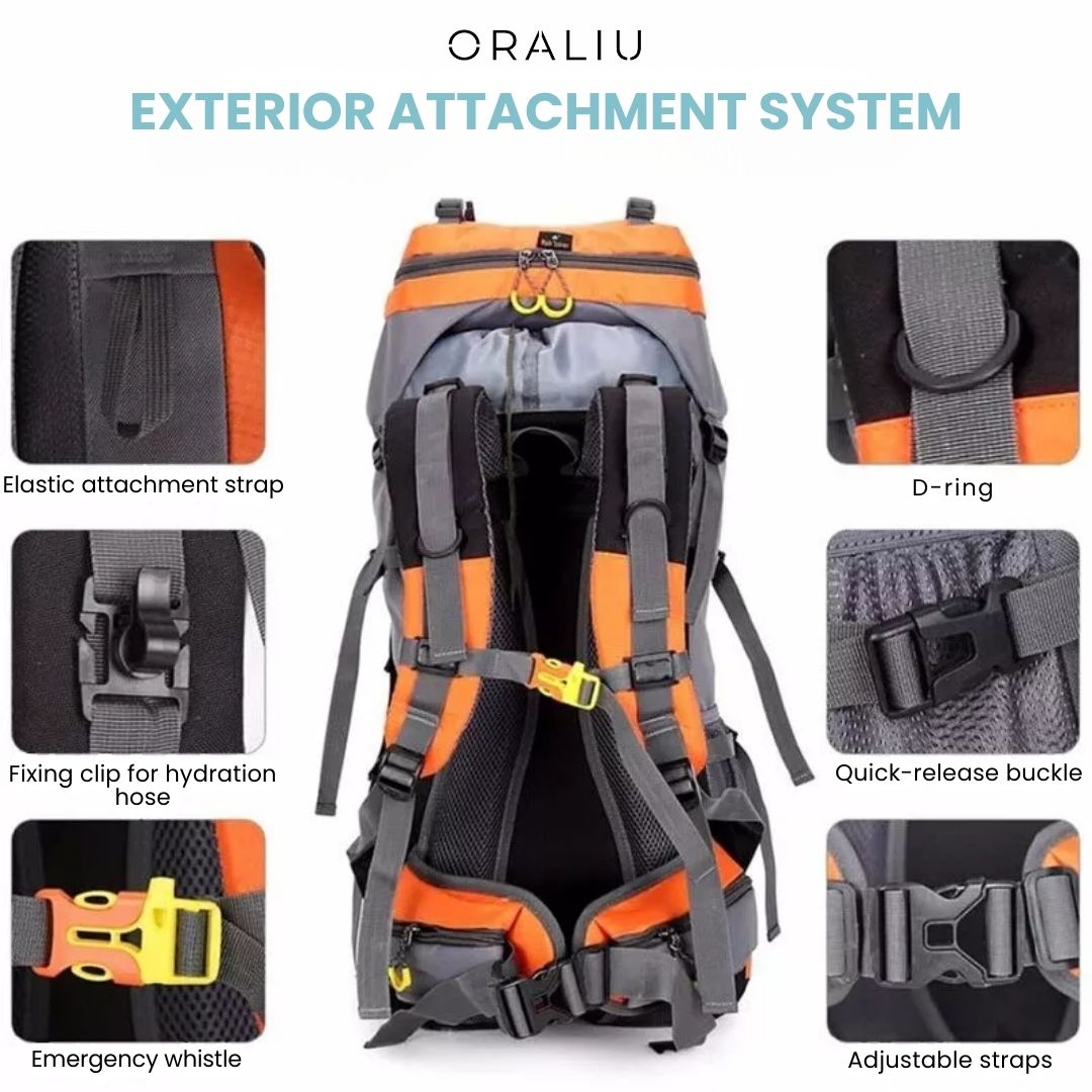 Skanto | 60L Wasserdichter Rucksack – Ultimativer Outdoor-Rucksack für alle Abenteuer