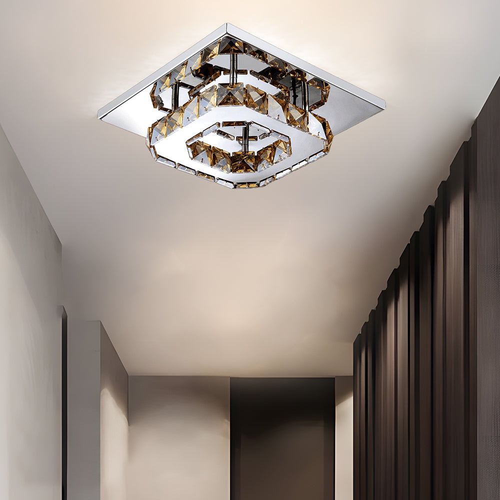 Skanto | Moderne Kristall-LED-Deckenleuchte für die Deckenmontage