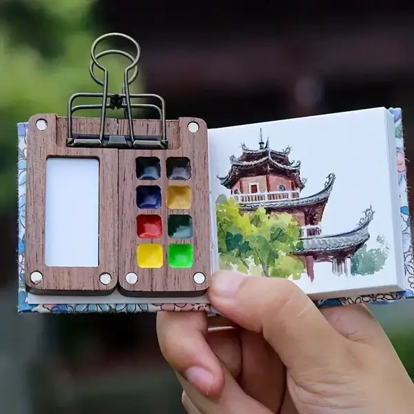 Skanto | Mobiles Aquarellfarben-Set mit 24 Farben