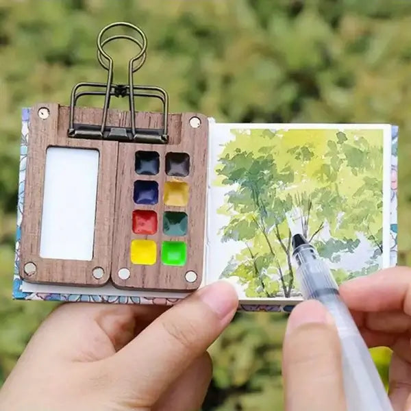 Skanto | Mobiles Aquarellfarben-Set mit 24 Farben