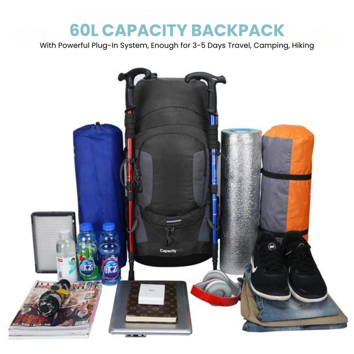 Skanto | 60L Wasserdichter Rucksack – Ultimativer Outdoor-Rucksack für alle Abenteuer